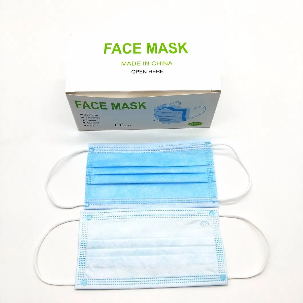 3 Ply Non Woven Medical Surgical Masks Disposable Face Mask