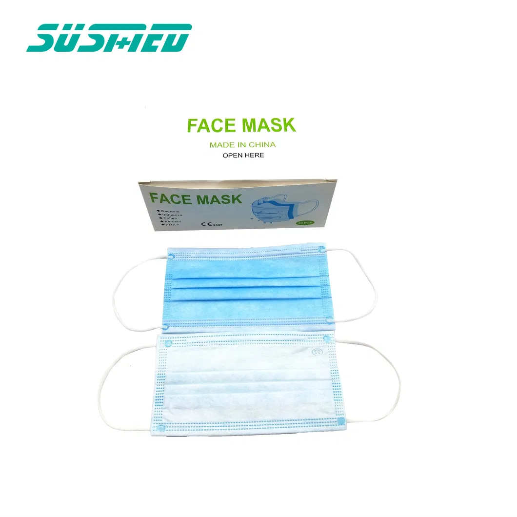 3 Ply Non Woven Medical Surgical Masks Disposable Face Mask