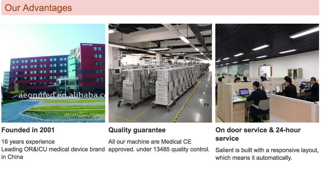 Aeon8700A Touch Screen Medical Equipment Medical Instrument Hospital Anesthesia Machine with Ce