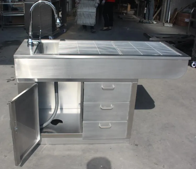 Animal Anatomy Table Flat-Top Stainless Steel Vet Operating Table/Animal Surgical Table