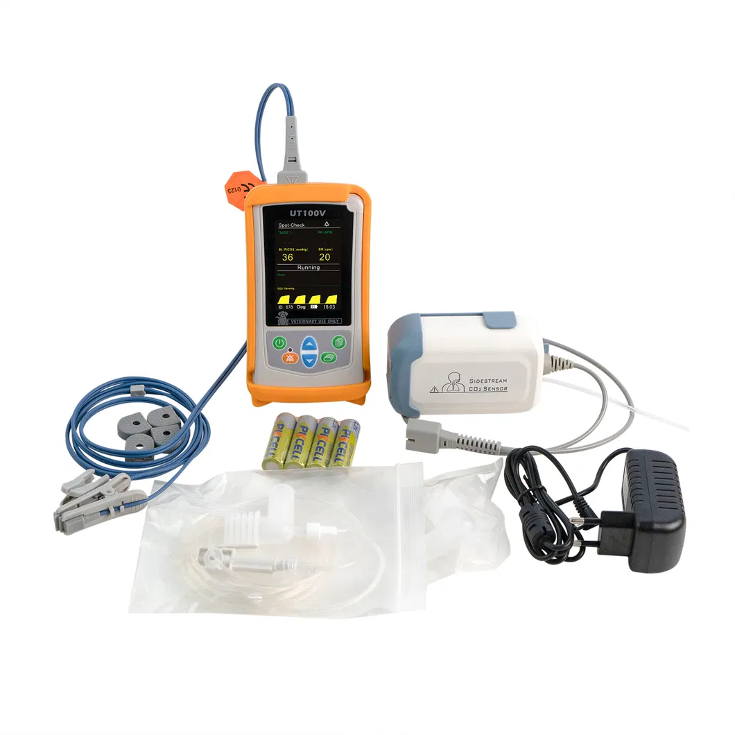 Animal Pulse Oximeter LCD Display Veterinary Oximeter VET Clinic Equipment UT100VC Veterinary ETCO2