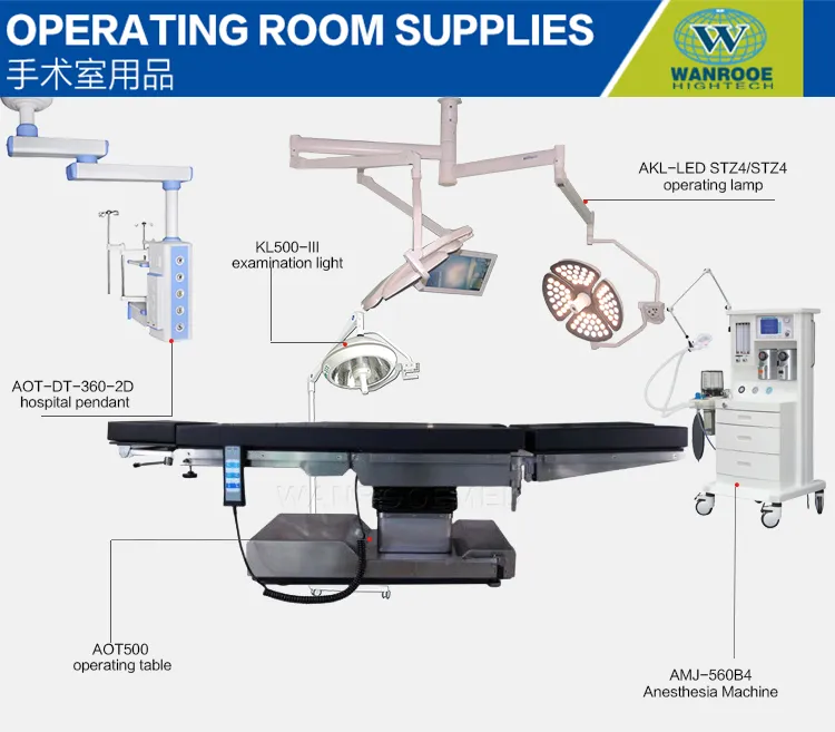 Aot500 Hospital Surgical Room Electric Orthopedic Ophthalmology Operating Table