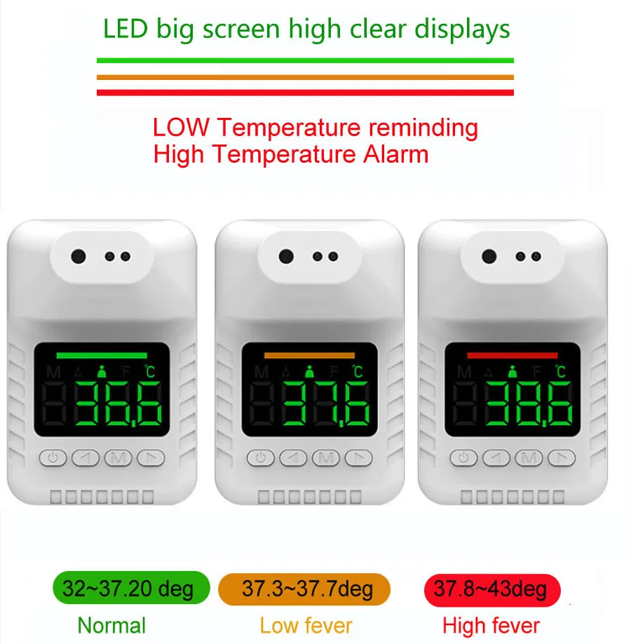 Best Economic and Hot Selling Wall Infrared Thermometer with Voice Low Temperature Environment Working