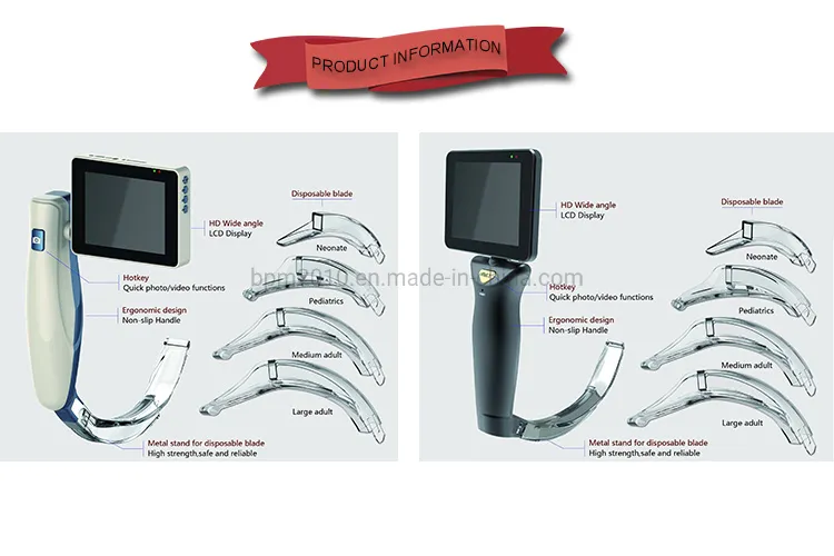Bpm-Vg01 Anesthesia Ent Resuable Set Price video Laryngoscope for Incubation