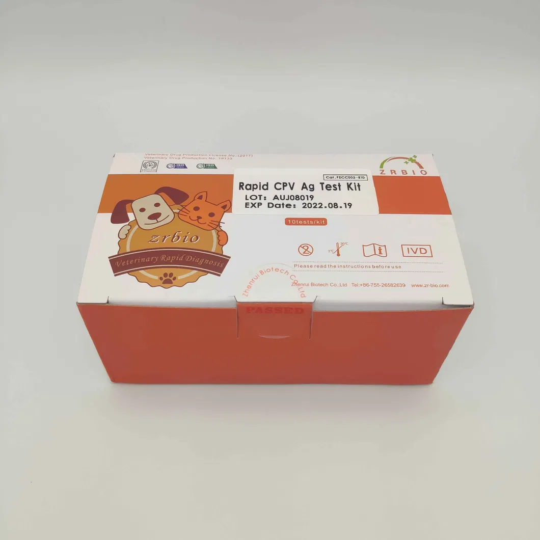 Canine Test Kit Ccv Cpv Cdv Rabies Antigen Antibody Rapid Pet Diagnosis Test Kit