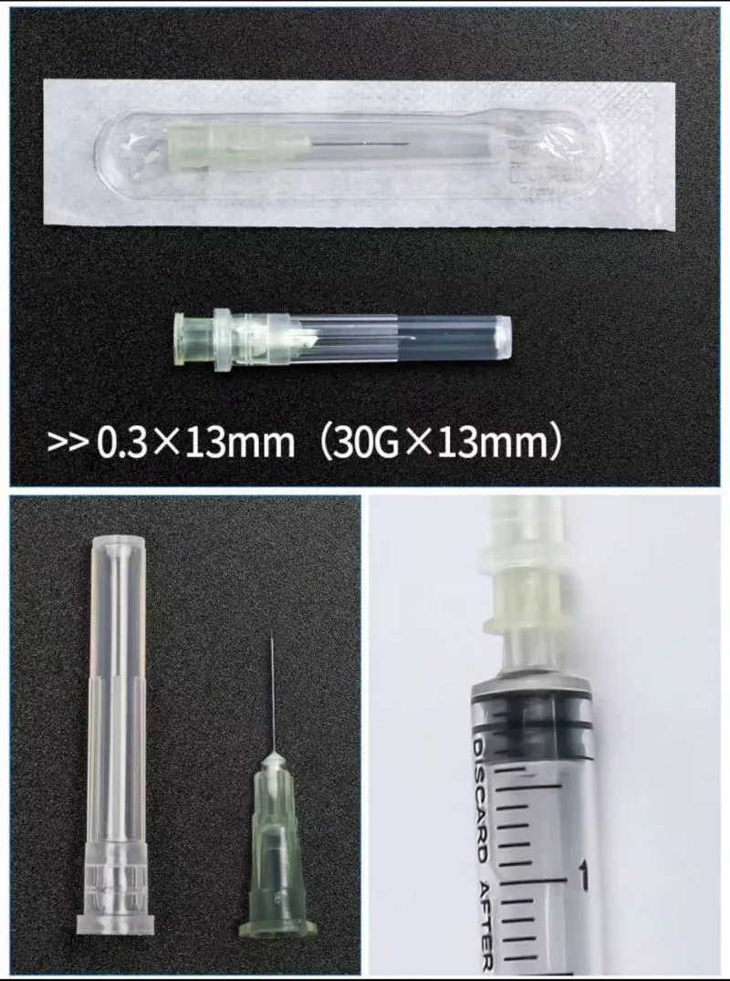 CE Approved Disposable Hypodermic Hypodermic Medical Injection Syringe Needles