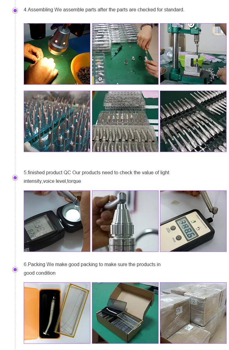 Dental 4: 1 Reciprocating Reduction Ipr System Kit Contra Angle Handpiece with External Spray