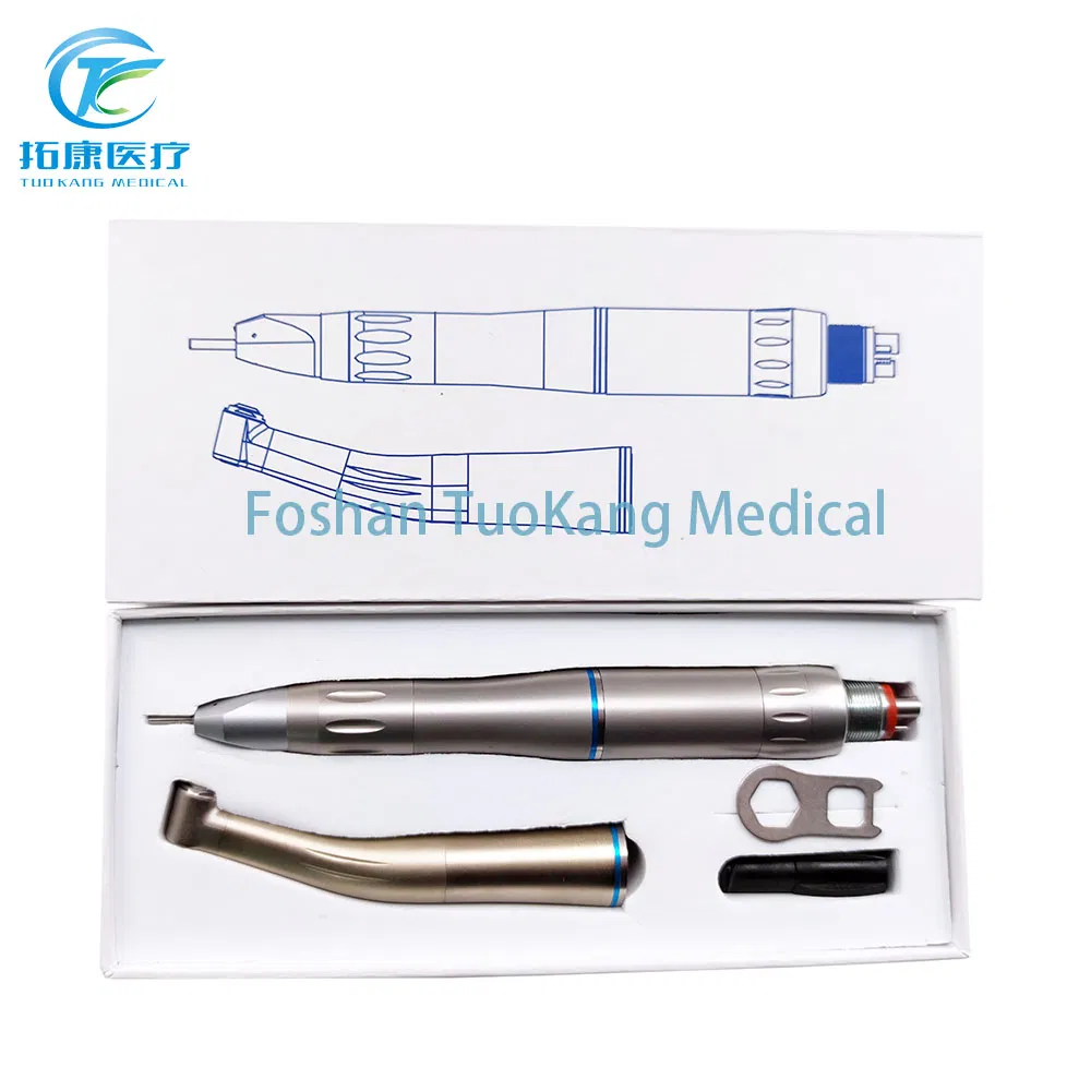 Dental Equipment Dental Handpiece Low Speed Handpiece Set Without Optic Contra Angle 1: 1 Straight Handpiece Inner Water Spray