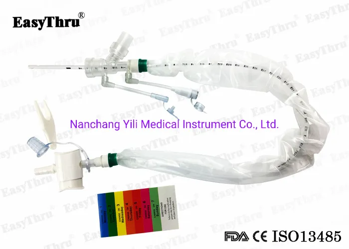 Disposable 72h Inline Suction Catheter Medical Product Closed Suction Catheter