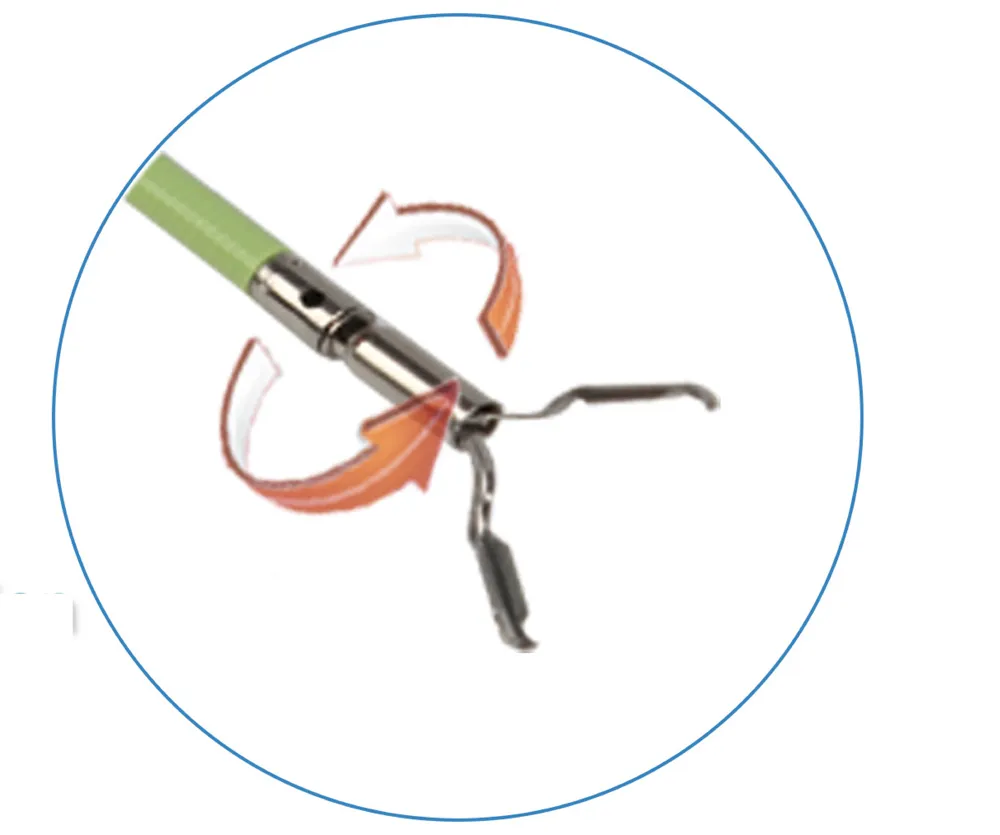 Disposable Flexible Endoscopic Rotatable Hemoclip with Large Opening Span