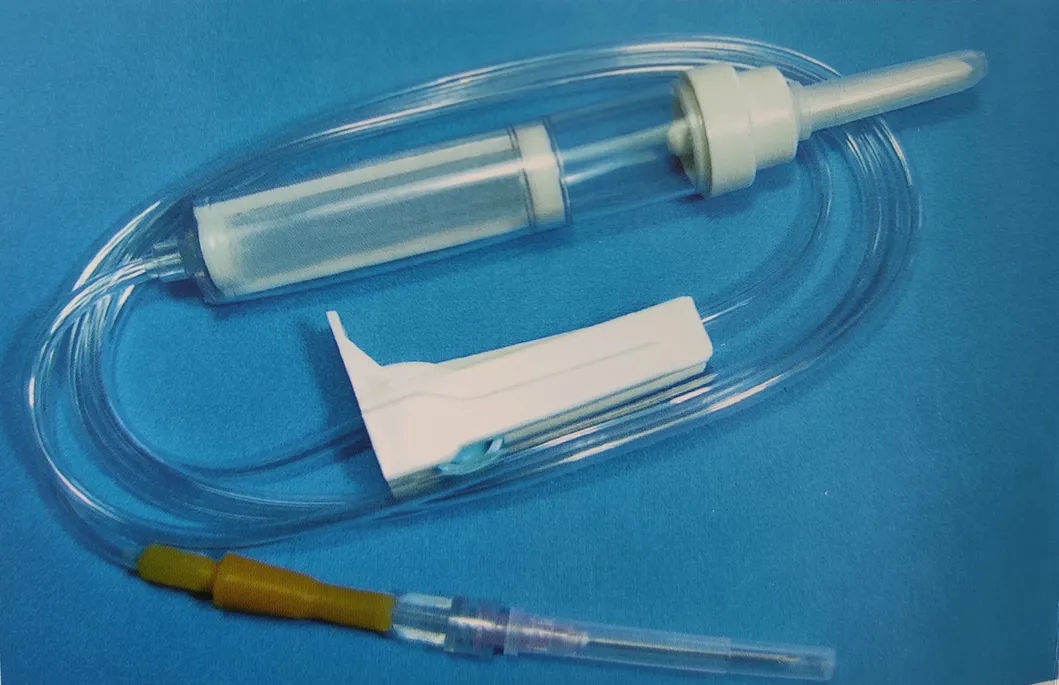 Disposable Hospital Blood Transfusion Set with Syringe Needle Y Site Injection Port Giving Set