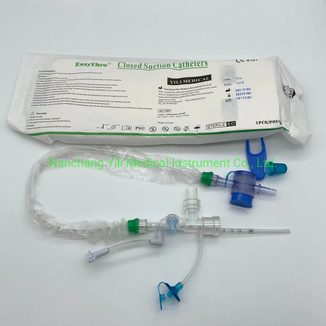 Easythru Hospital Closed Suction System Endotracheal Tube Medical Equipment