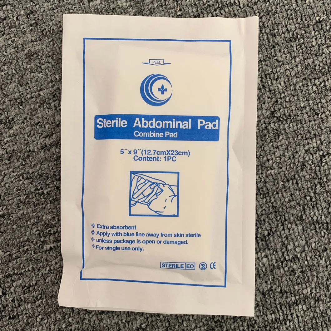 First Aid Kit Accessories Hemostatic Abd Abdominal Pad 12.7X23cm 5X9 Inch Blood Sucking Pad Gauze Blockfirst Aid Kit Abdominal Pad