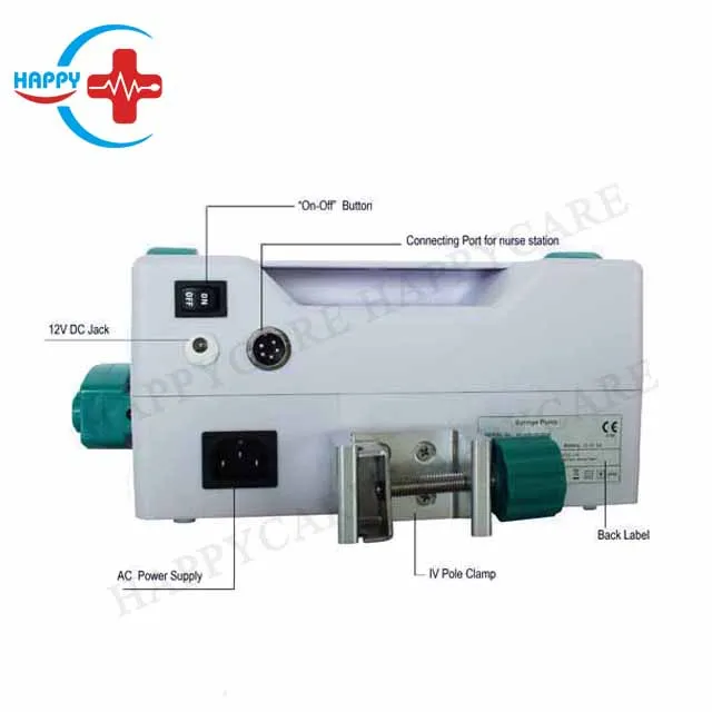 Hc-G045 High Quality Electric Single Channel Syringe Pump with Drug Library