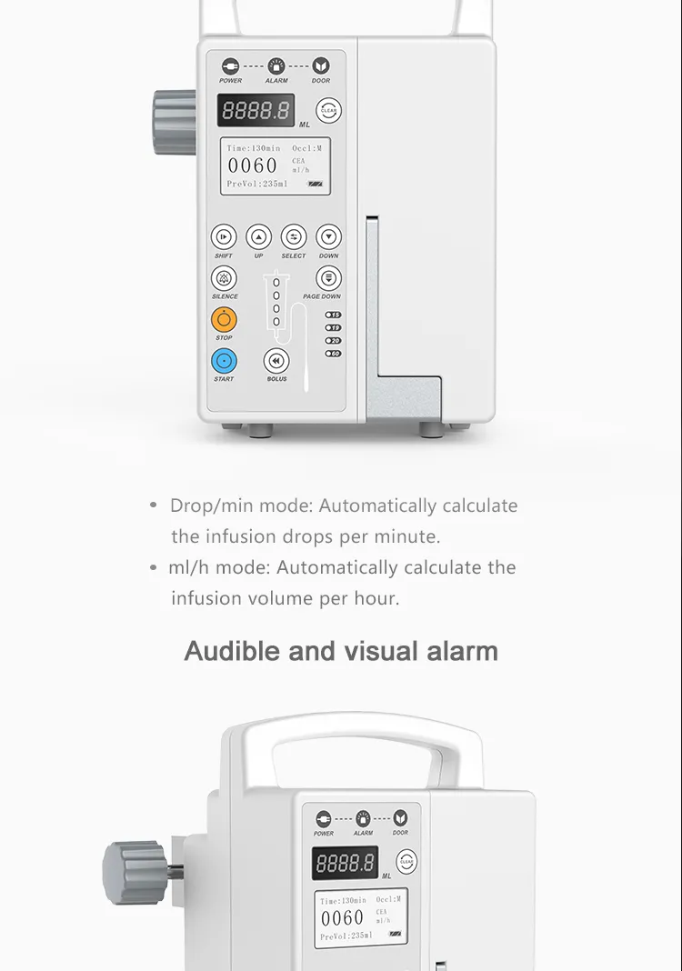 Hospital Equipment Medical Portable Hospital ICU Infusion Pump Infusomat IV Infusion System