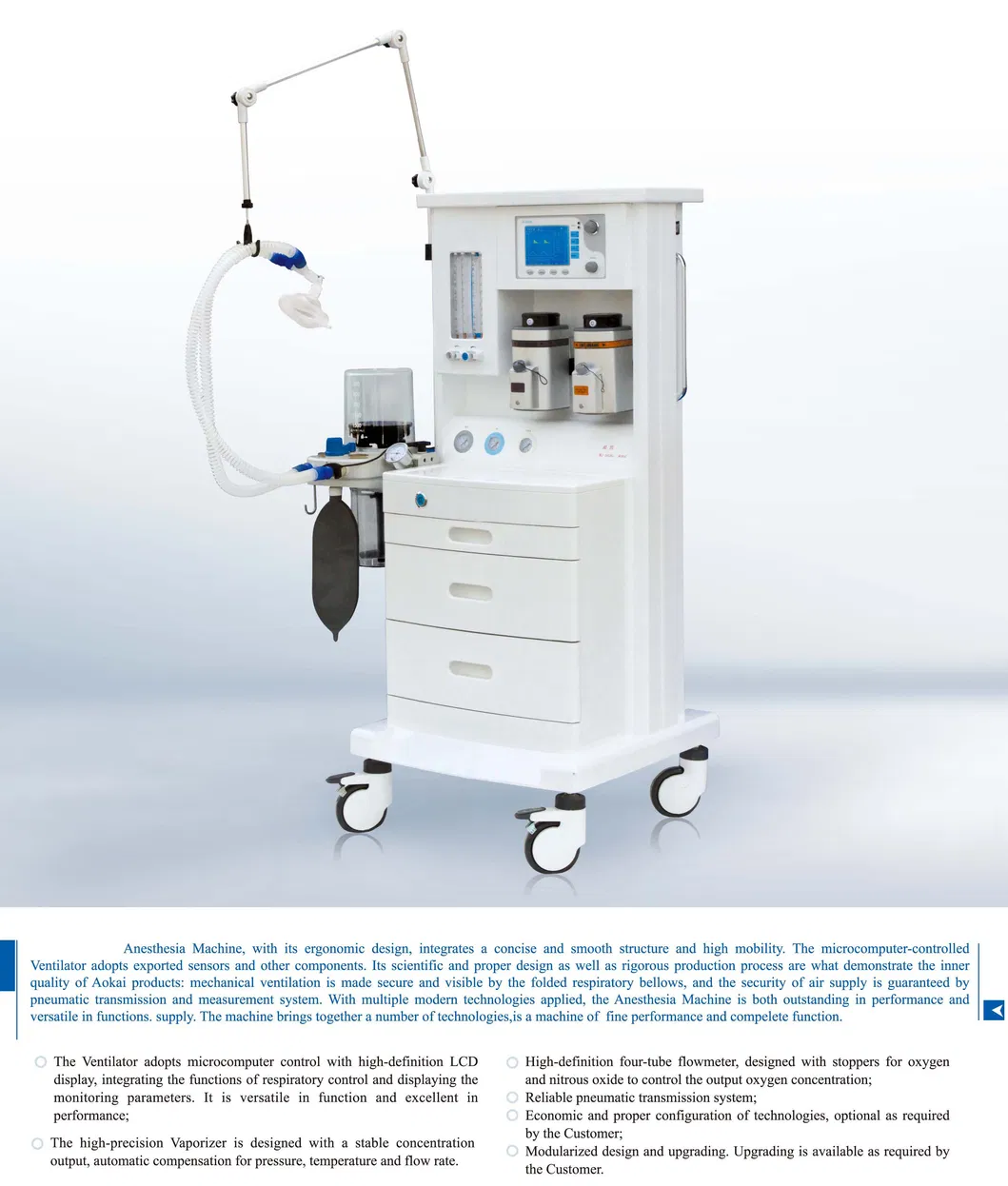 Hospital Medical Apparatus Anaesthesia Instruments Portable Anesthesia Machine Price