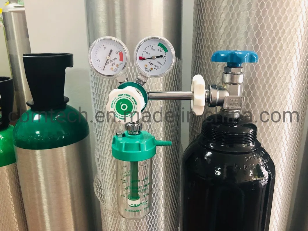 Hospital Medical Double-Gauge Oxygen Cylinder Regulator