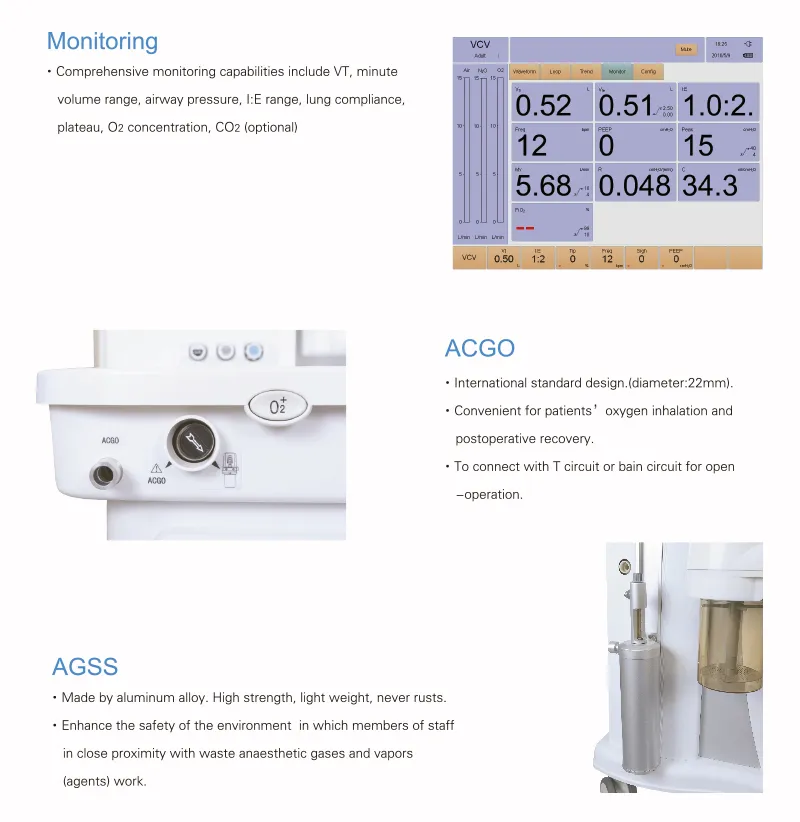 Hospital Medical Surgical Equipment Featured-Anesthesia Machine (CWM-303)