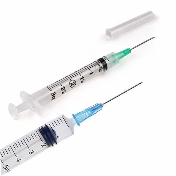 Hypodermic Disposable Medical Syringe with Needle