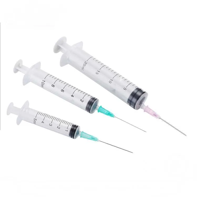 Hypodermic Disposable Medical Syringe with Needle