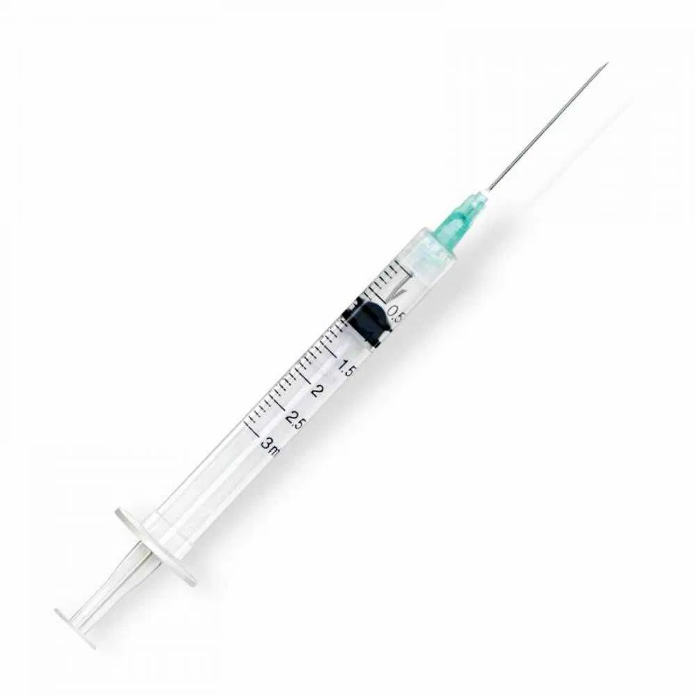 Hypodermic Disposable Medical Syringe with Needle
