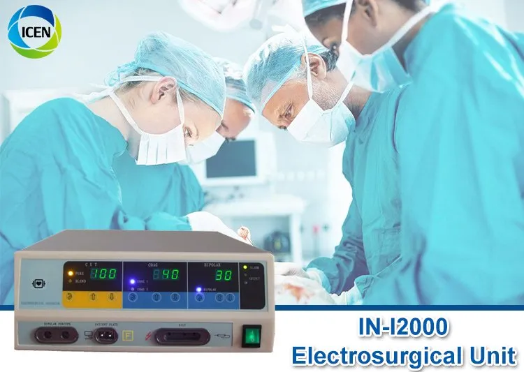 IN-I2000 High Frequency 5 Model Diathermy Electrosurgical Unit with mono-polar and bipolar function.