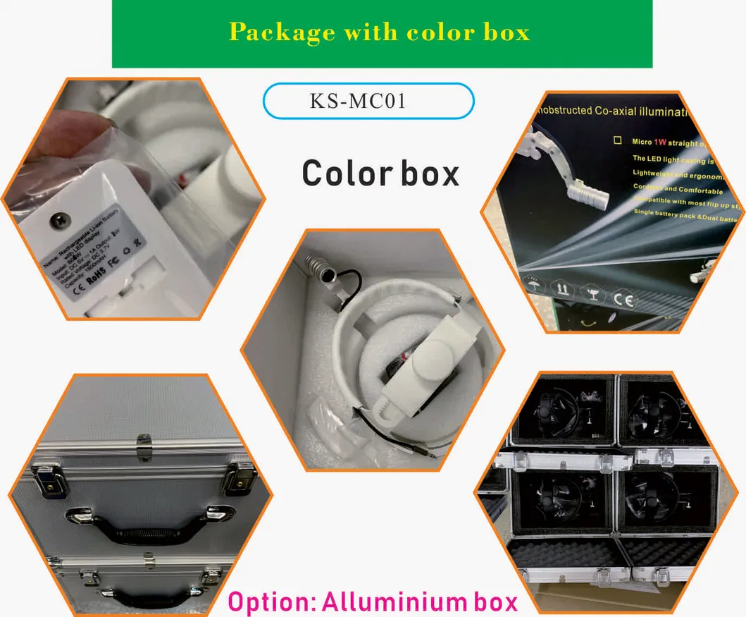 LED Surgical Headlight Ks-Mc01 1W Headwear Type with Camera System for Recording, Cell Phone, iPad, PC Support