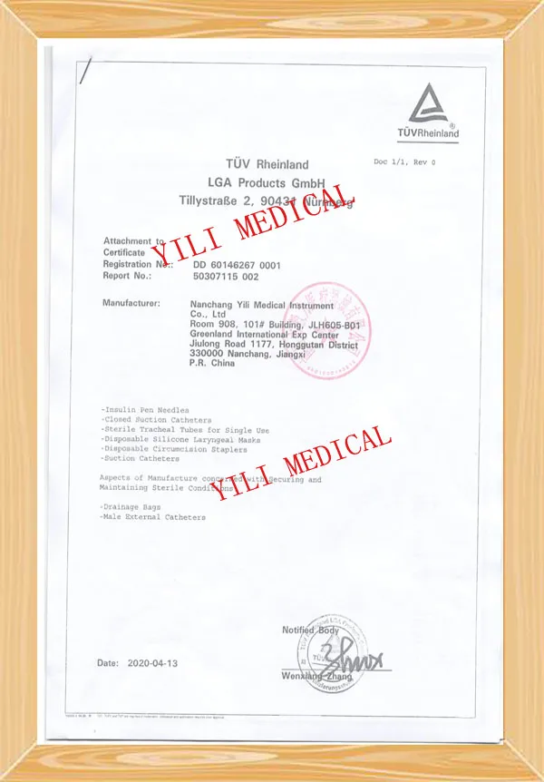 Medical 72h/24h Closed Suction Catheter System Medical Equipment