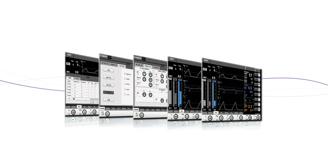 Medical Equipment Anesthesia Machine/Workstation with 12.1 Inch Touch Screen