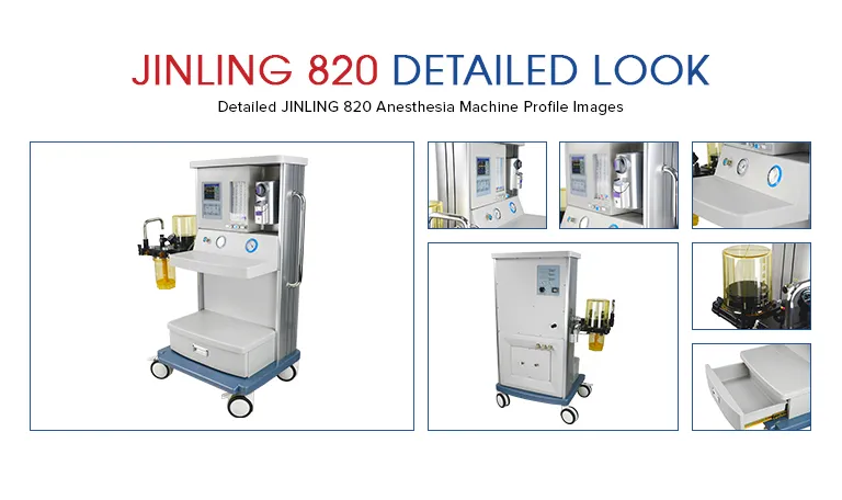 Four Mechanical Flowmeters Surgical Equipment ICU Anesthesia Machine with CE & ISO