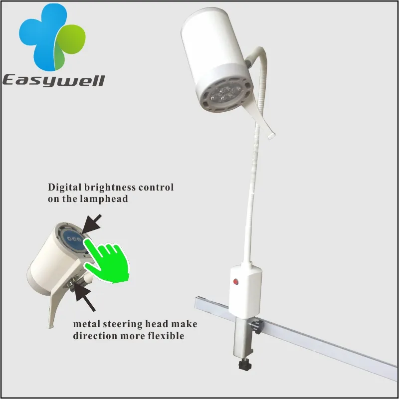 Medical Equipment CE & ISO Ks-Q7 Hospital Bed Rail Clamp LED Surgical Lamp