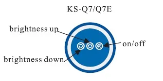 Medical Equipment CE & ISO Ks-Q7 Hospital Bed Rail Clamp LED Surgical Lamp