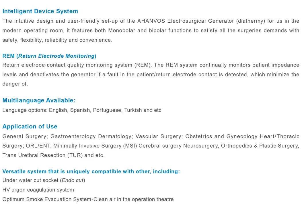 Medical Equipment High Quality Frequency Electrosurgical Generator (THR-HV300B)