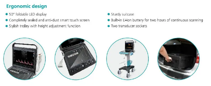 Medical Equipment Portable Color Doppler Ultrasound Sonoscape Veterinary S9V