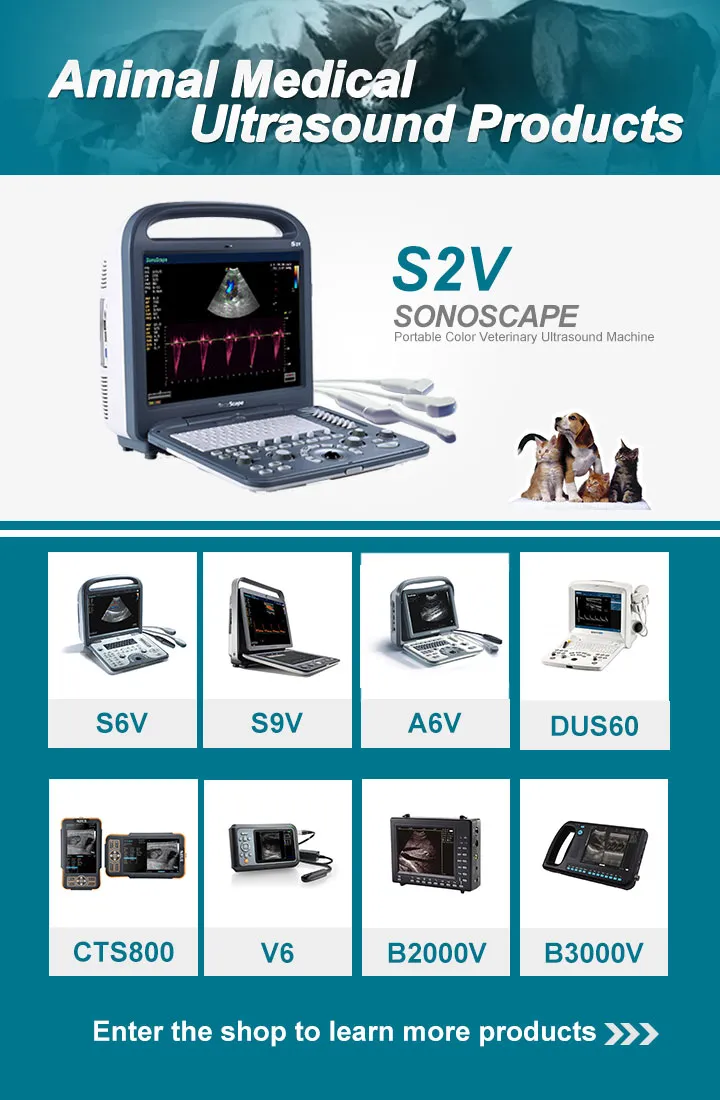 Medical Equipment Portable Color Doppler Ultrasound Sonoscape Veterinary S9V