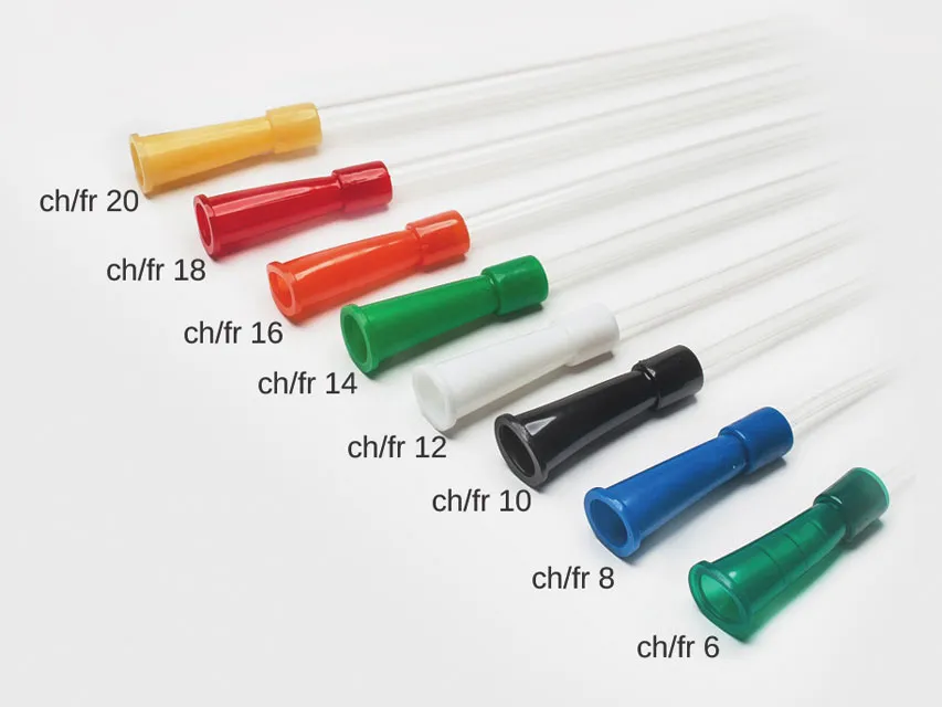 Medical Grade PVC Sterile Disposable Suction Catheter From 6fr to 24fr