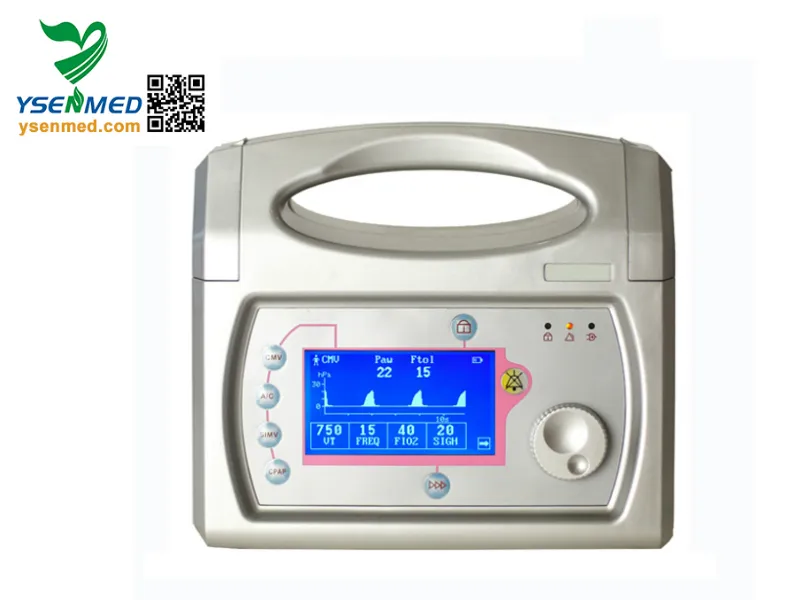 Medical Portable Ambulance Breath Ventilator Transport Ventilator Machine