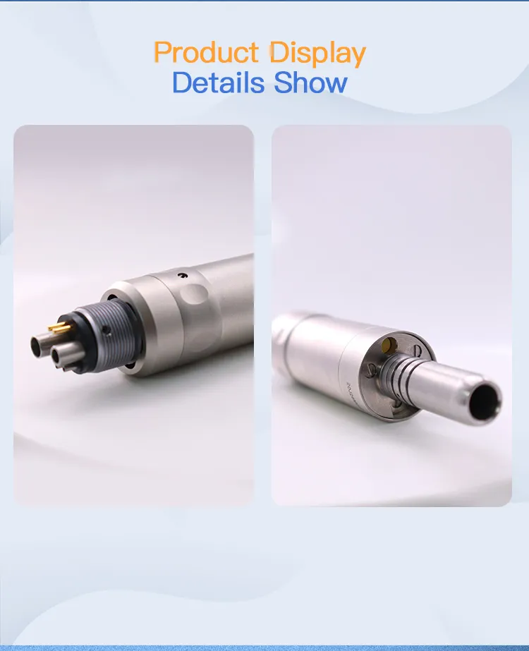 Micromotor Dental Low Speed Handpieces Air Motor with Optical LED for Electrical Contra Angle Dental Handpiece Connector