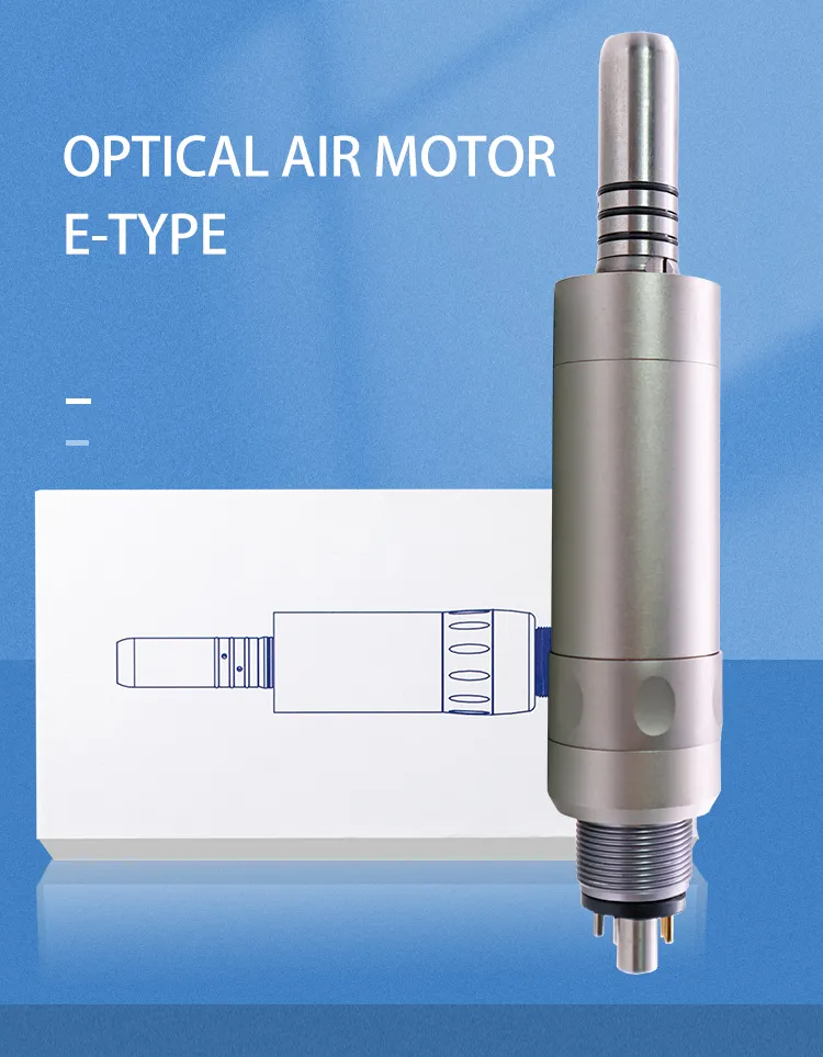 Micromotor Dental Low Speed Handpieces Air Motor with Optical LED for Electrical Contra Angle Dental Handpiece Connector