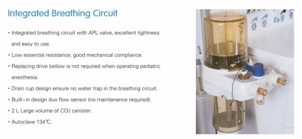 Mobile Surgical Equipment /Instrument General Medical Anesthesia Anesthesia Machine with O2 N2o Mechanical Flowmeter