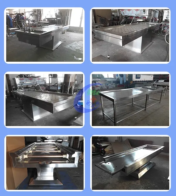 Morgue Equipment Stainless Steel Dissection Table