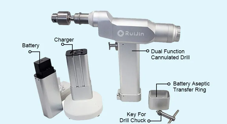 ND-2011 Medical Dual Function Electric Canulate Drill for Orthopaedics