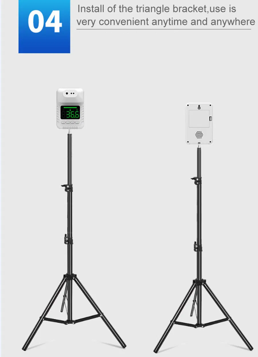 New and Upgraded Economical Price Smart Ai Wall Infrared Thermometer with Voice and Support18 Countries Languages CE, RoHS