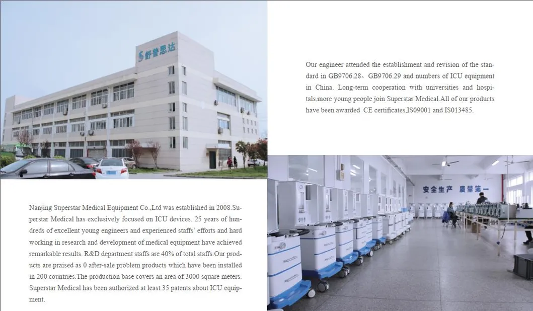 S6100X Superstar Top-Grade Multi-Function Anesthesia Machine for Operation Room