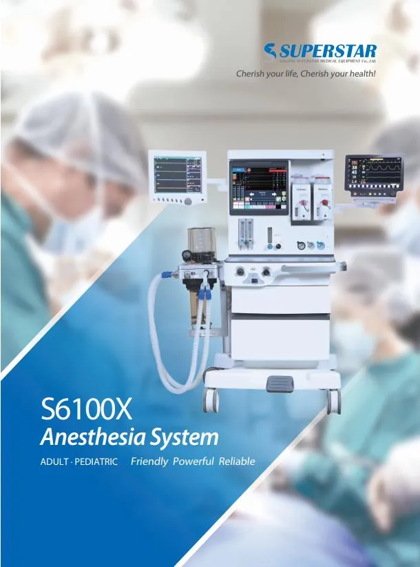 S6100X Superstar Top-Grade Multi-Function Anesthesia Machine for Operation Room
