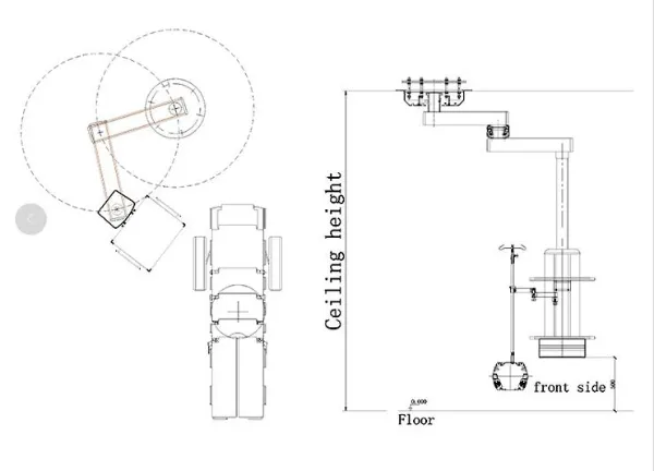 Single Arm Medical Pendant as Medical Supply