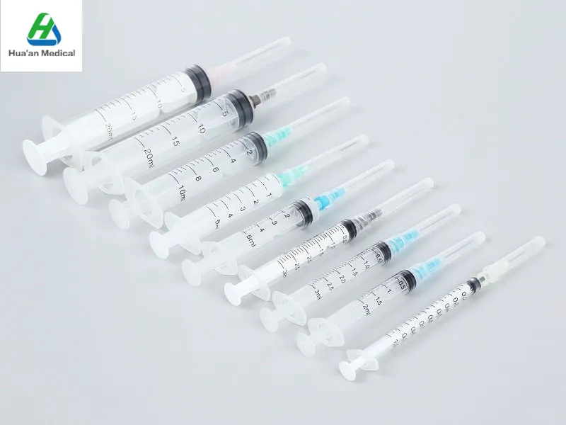 Sterile Disposable 3 Parts Syringe Medical 1ml/2ml/3ml/5ml/10ml Luer Lock Syringe