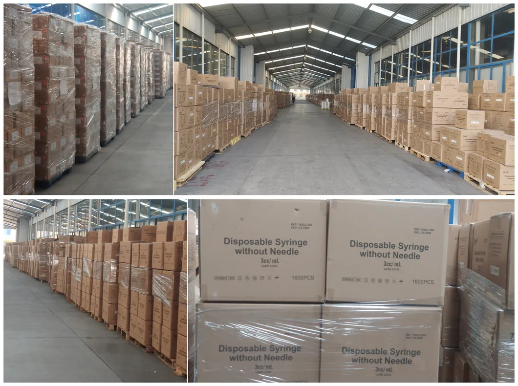 Sterile Disposable 3 Parts Syringe Medical 1ml/2ml/3ml/5ml/10ml Luer Lock Syringe