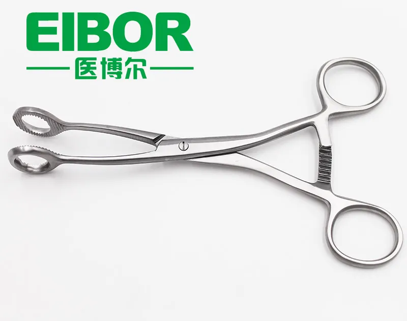 Surgical Collins Tongue Seizing Forceps Jaws Wide-Laboratory Forceps