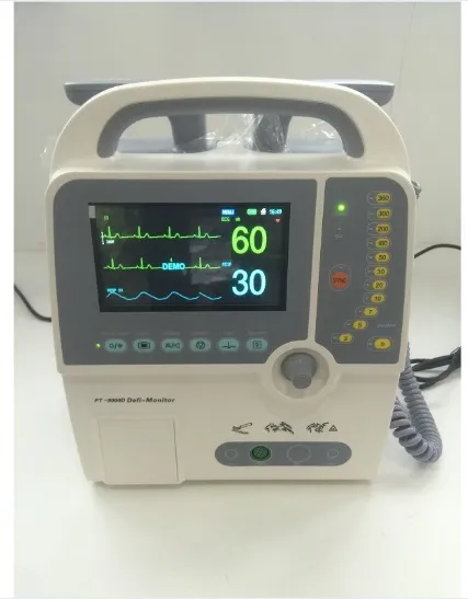 Surgical Instrument Portable Emergency External Defibrillator Monitor; PT-9000d